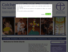 Tablet Screenshot of colchesterchristchurch.org.uk